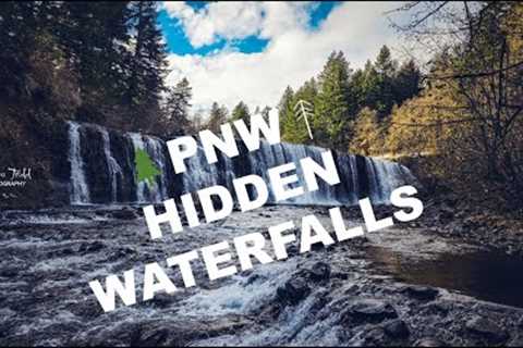 4K Drone - A Pair of Secluded Falls in the Columbia River Gorge
