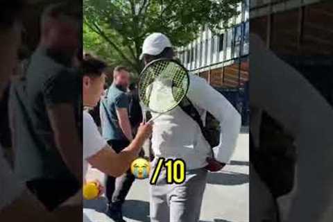 Rating strangers at Tennis 🎾 (fail compilation 😭) #shorts