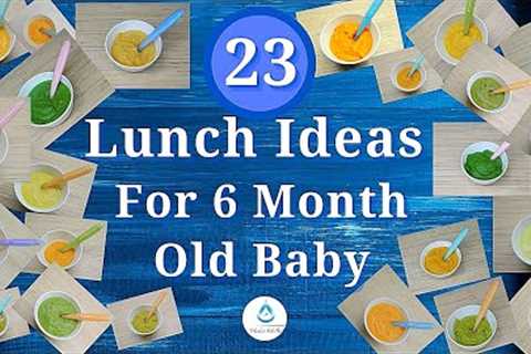 23 Lunch Ideas For 6 Month Old Baby | Homemade Baby Food Ideas 6 Months