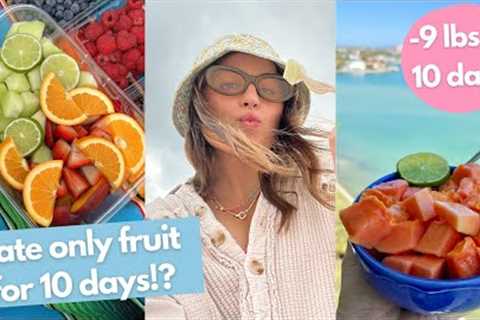 HOW I LOST 9 POUNDS IN 10 DAYS &amp; HEALED MY BODY EATING FRUIT | my raw vegan experience