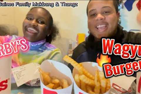 ✨New Wagyu Burger From Arby’s Best Fast Food Burger ! #asmr #eating #familytime #familyvlog #arbys
