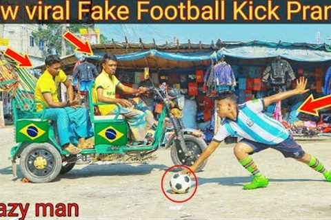 new viral Fake Football Kick Prank || Football Scary Prank-Gone WRONG REACTION | By Razu prank
