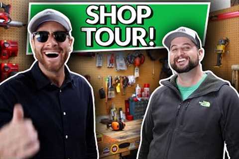 Landscape and Lawn Care Business Shop Tour and Truck, Trailer and Equipment Setup