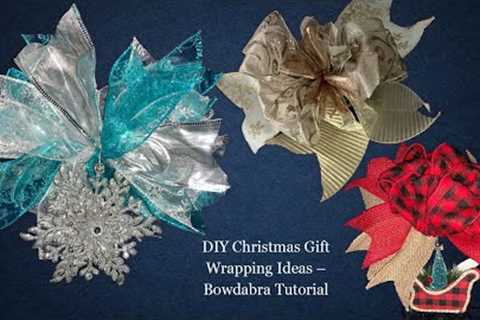 DIY Christmas Gift Wrapping Ideas – Bowdabra Tutorial #bowdabra #christmasgiftwrapping