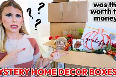 Unboxing *HOME DECOR MYSTERY BOXES* (this didn't go as planned... 😅) | Michaels Grab Bags Fall 2022