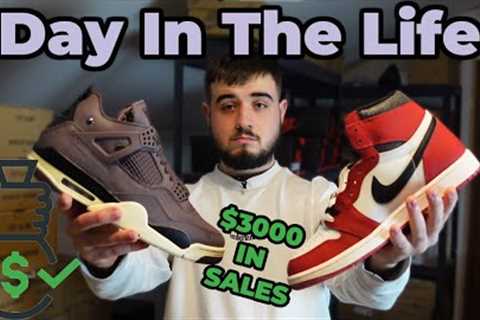 $3000 IN SNEAKER SALES!? Day In The Life Of A Sneaker Reseller