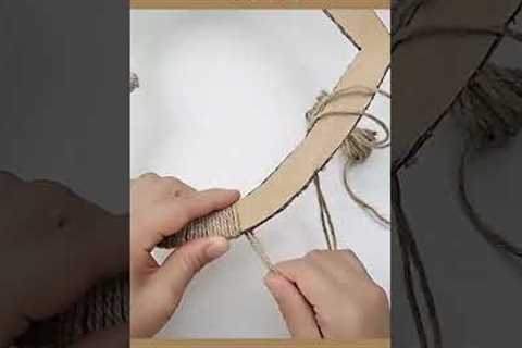 Wall hanging craft 😊waste cardboard pieces idea #shorts #ytshorts #viral #DIY