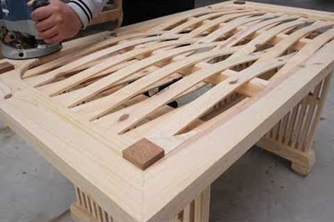 Perfect And Creative Woodworking Ideas That Surprise You - Extremely Stylish Modern Art Dining Table
