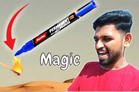 Simple Magic Trick With PERMANENT MARKER PEN - Amazing Science Experiment