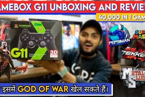 GameBox G11 Unboxing And Games Review Pricing|A New Retro Gamebox King In 2022|Ep.15