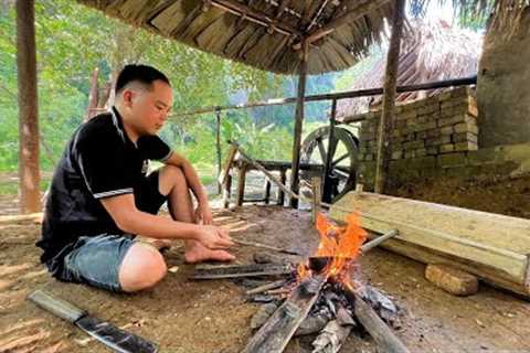 Primitive Skills: 1825 days leave the village and go to the forest live with challenge (full video)