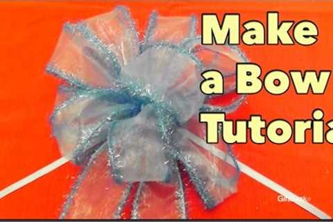 DIY Make a Bow Tutorial - Giftbasketappeal