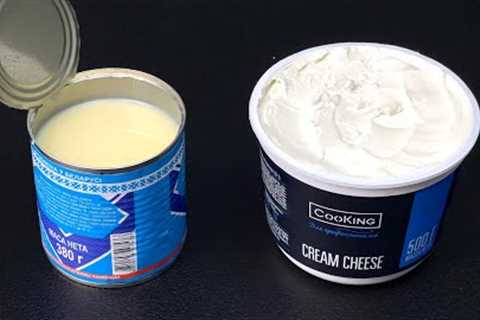 Whip condensed milk with mascarpone! And prepare this delicious dessert in a minute without baking.