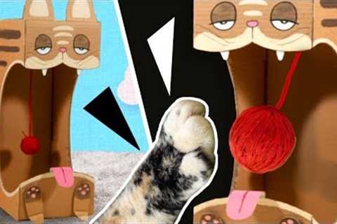 DIY Cat Toy from Cardboard | Easy &amp; Fun Craft Projects for Cats