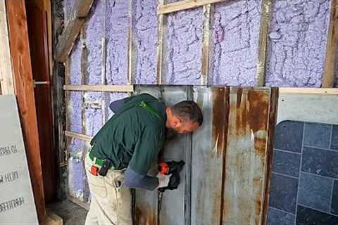 DIY Barn Tin Walls In My Timber Frame, Cheap &amp; Easy