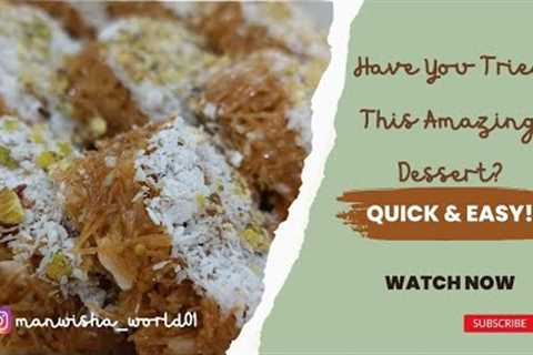Vermicelli Sweets |Quick and Easy Dessert Recipe|