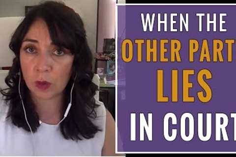 Lying in Custody Court: How to Combat a Lying Spouse in Court