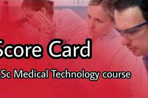 SSUHS BSc Medical Technology course score card