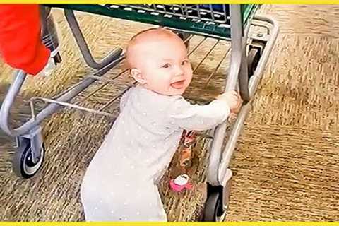 Funny Baby Go Shopping For The First Time || 5-Minute Fails