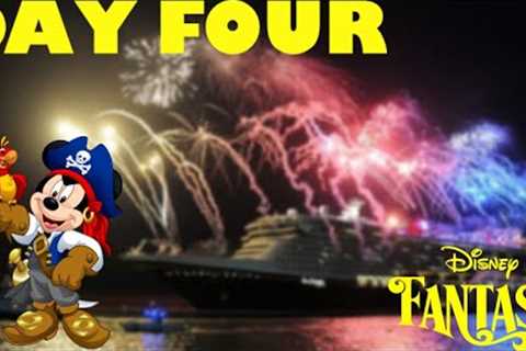 Day 4 of 8 Night Disney Fantasy Cruise! Pirates night and Fireworks!!!