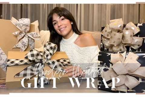 DIY Modern Holiday Gift Wrap Ideas | Luxury Bow, Pull Tab &amp; More!!