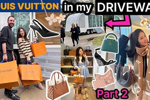LV SET UP SHOP IN MY DRIVEWAY! | Part 2 SHOPPING VLOG inside The MOBILE TRUNKSHOW ROOM | CHARIS❤️