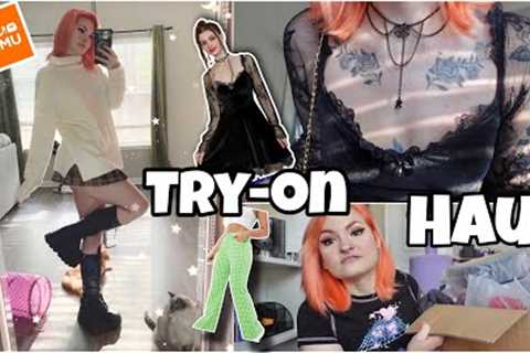 try-on clothing haul 🛍️(temu) + unboxing presents! 🎁| vlogmas | 2022 |