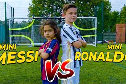EPIC MINI MESSI VS MINI RONALDO SKILLS BATTLE | Billy Wingrove &amp; Jeremy Lynch
