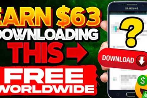 Earn $63 to Download This?! (FREE AND BRAND NEW!) | Make Money Online 2022