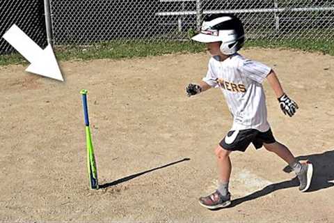 Kid Flips a Baseball Bat, and it LANDS!