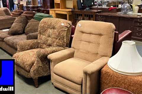 GOODWILL SHOP WITH ME COFFEE TABLES ARMCHAIRS SOFAS DECOR KITCHENWARE SHOPPING STORE WALK THROUGH