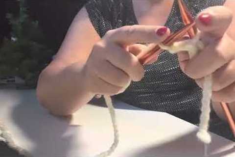 KNIT STITCH perfect for beginners #knitting #knitstitchpattern #garterstitchparttern