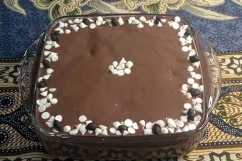 Chocolate biscuit pudding | No bake dessert recipe | loving food