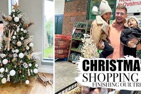 CHRISTMAS SHOPPING FOR OUR NEW HOUSE + TREE REVEAL AND DECORATE WITH US!! WHOLESOME CHRISTMASSY DAY