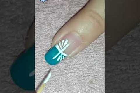 Snowflake Winter Nail Art Tutorial- French Manicure #shorts #nailart | Rose Pearl