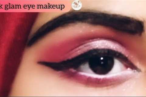 Pink Glam Eye Makeup Tutorial|Step by Step Eye Makeup