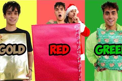 BUYING EACH OTHER CHRISTMAS GIFTS IN ONE COLOR!