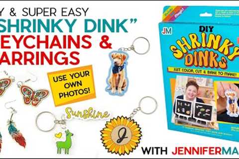 DIY Shrinky Dinks on a Cricut | Make Easy Plastic Charm Earrings and Keychains!