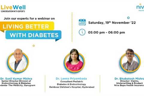 Adopt a healthy lifestyle to live better with diabetes