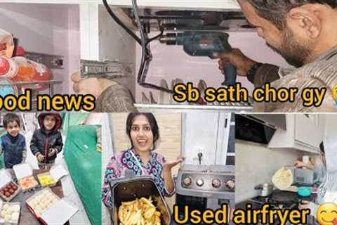 Good News, I Am pregnant?? | used airfryer for the first time | weight loss