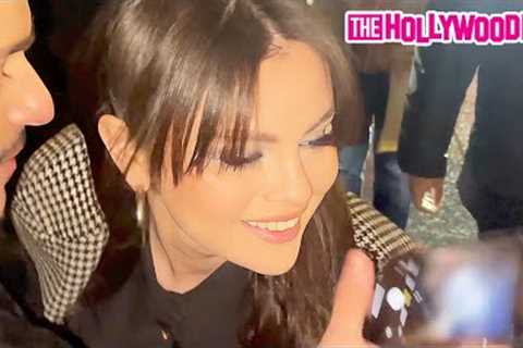 Selena Gomez Makes Time For A Few Lucky Fans While Leaving Her Q&amp;A At The Metrograph Theater In ..