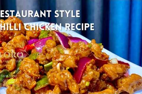 Chicken Chili Dry Recipe | Restaurant Style Chicken Chili | Easy Dinner Ideas By FLORO FOOD