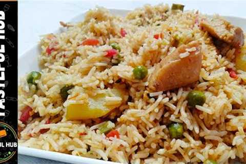 Vegetable Chicken Pulao Recipe | mixed chicken pulao, Mix Vegetables pulao Recipe - Tasteful Hub