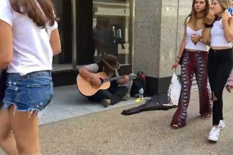 STREET SINGER SURPRISES PEOPLE &amp; STUNS CROWD You’ll Be Stunned    (behind camera)  #meme