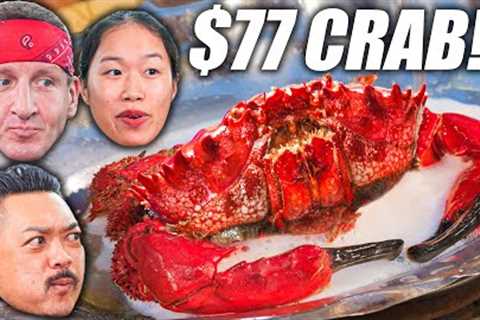 $7 Asian Crab vs $77 Asian Crab!! Rarely Seen Seafood Species!!