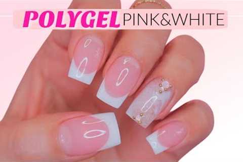 SATISFYING Pink &amp; White POLYGEL Application (Without Dual Forms)