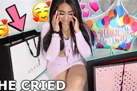 SURPRISING MY GIRLFRIEND WITH $10,000 IN GIFTS FOR HER BIRTHDAY! *SHE CRIED*