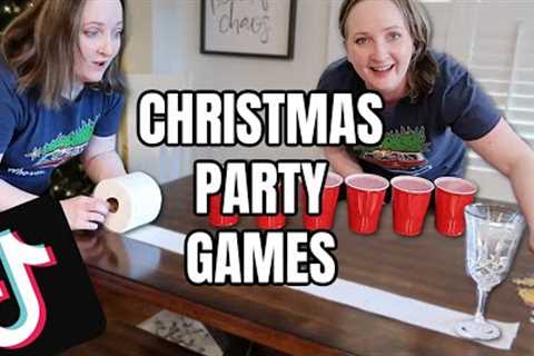 Trying TikTok CHRISTMAS PARTY Games | Christmas Party Games For ALL AGES