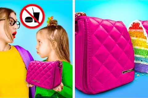 50 BEST SCHOOL HACKS || Rainbow Crafts For Students