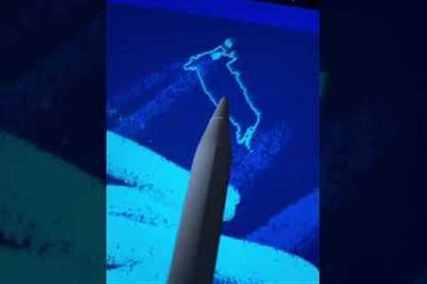 First look at Apple Pencil Hover in Procreate 5.3!